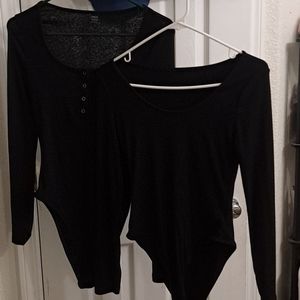 Two Black bodysuit